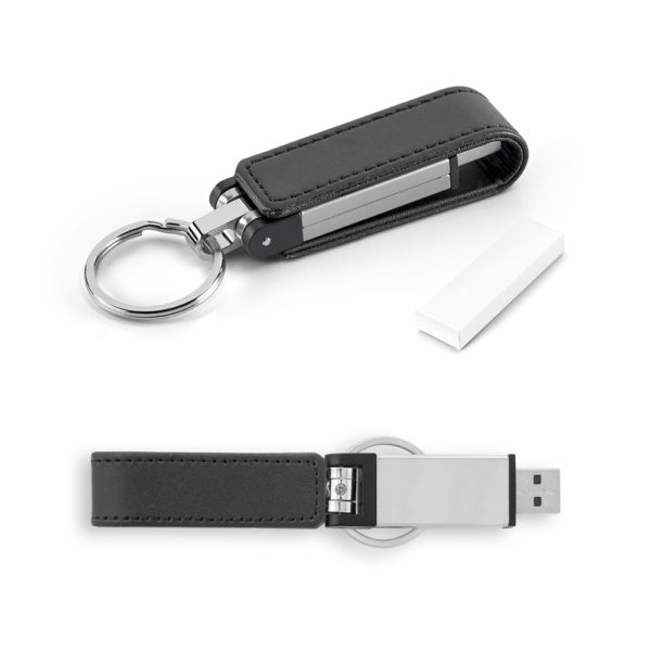77523 Pen Drive de hasta 32 GB en símil piel con anilla