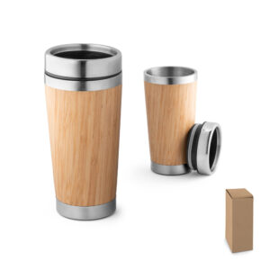 94241 PIETRO. Vaso de viaje de bambú de 500 mL