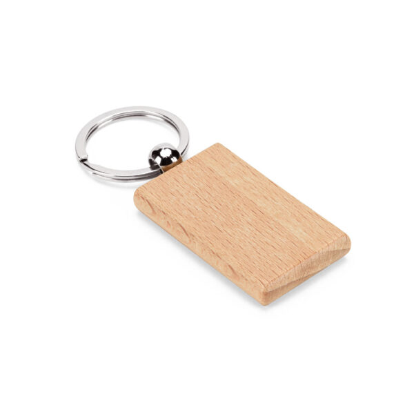 95091 STEWIE. Llavero rectangular de madera de haya - Imagen 2