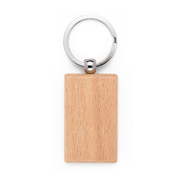 95091 STEWIE. Llavero rectangular de madera de haya - Imagen 3