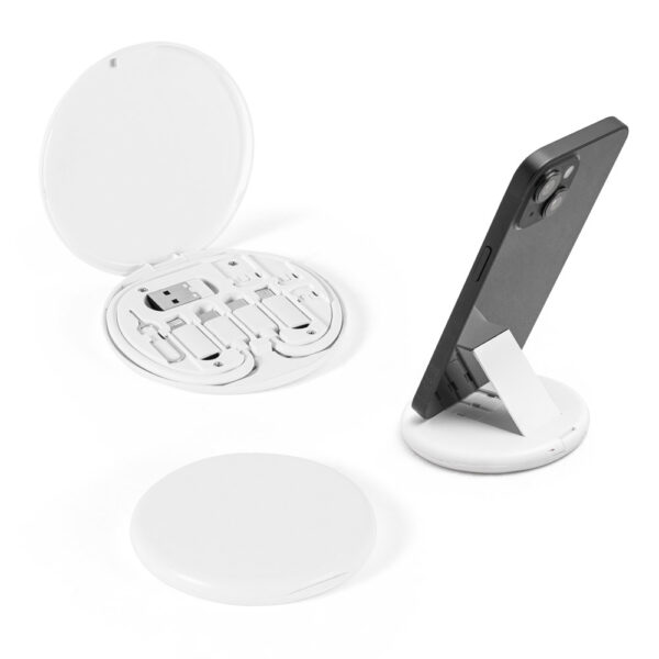 97187 SYSTROM. Cable de carga ultrarrápida y set de adaptadores ABS reciclado (100% rABS)