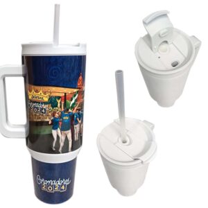 TUMBLER ACERO INOXIDABLE BLANCO 40 OZ VJL 017-SBL